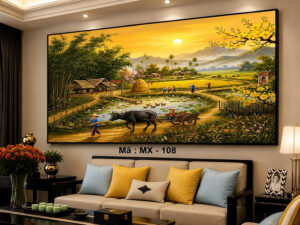 TRANH LÀNG QUÊ VIỆT NAM MS02