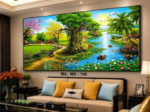 TRANH LÀNG QUÊ VIỆT NAM MS04