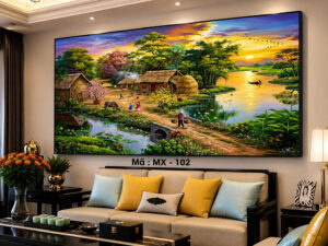 TRANH LÀNG QUÊ VIỆT NAM MS06